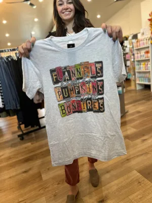 FINAL SALE ~ Fall License Plates Graphic Tee