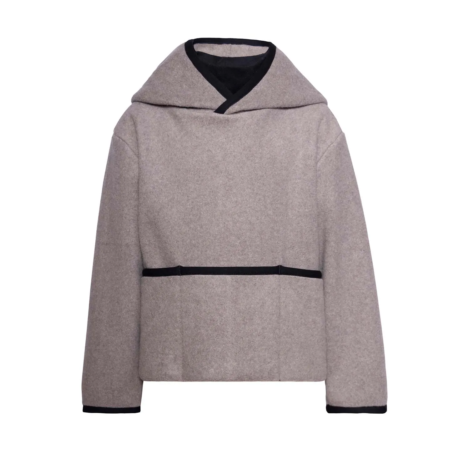 Fleece Trui met Capuchon