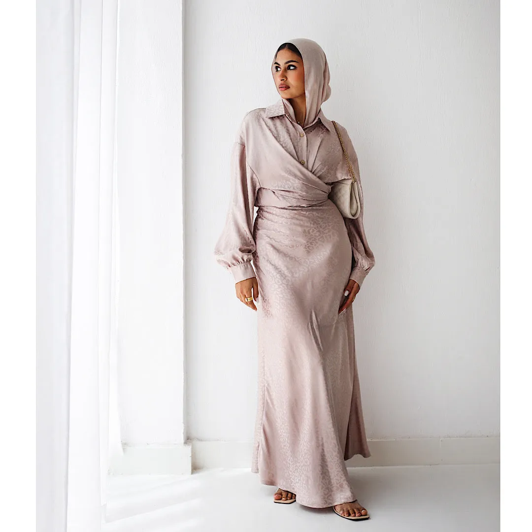 Satin skirt co-rd set