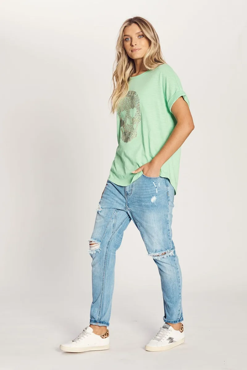 The Others - The Relaxed Tee - Lime Skull